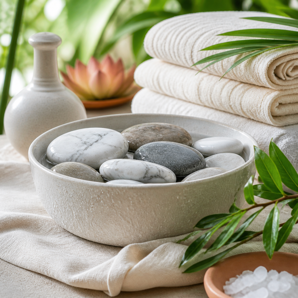 Cold stone massage
